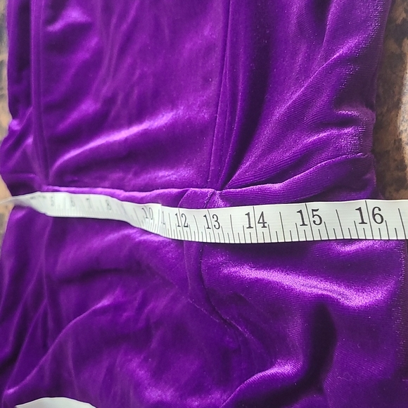 💥SALE💥New Velvet Purple Mini Dress XL - Picture 10 of 14